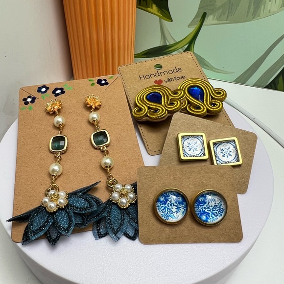 Bohemian Chic Jewelry Gift Set with Hand Painted Box - Unique Christmas Gift Box - Picture 15 of 16